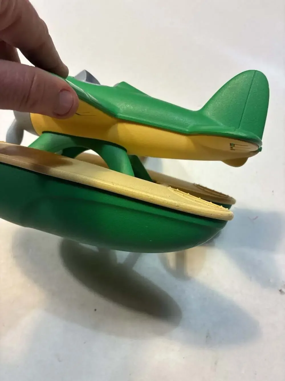 Green Toys Seaplane Green and Yellow Plastic Bath Toy